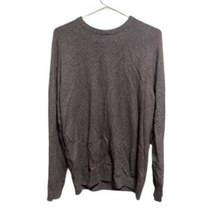 Frank & Oak Merino Wool Blend Crewneck Sweater in Gray Size Medium